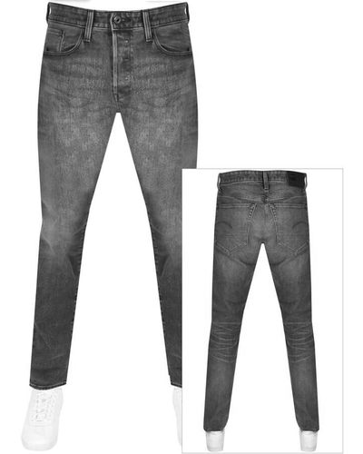 G-Star RAW Raw 3301 Slim Fit Jeans Mid Wash - Gray