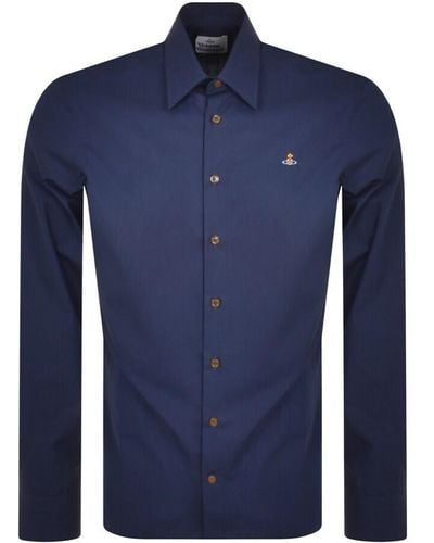 Vivienne Westwood Ghost Long Sleeved Shirt - Blue