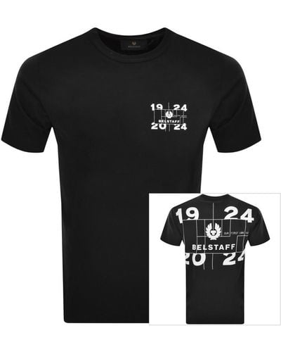 Belstaff Centenary Logo T Shirt - Black