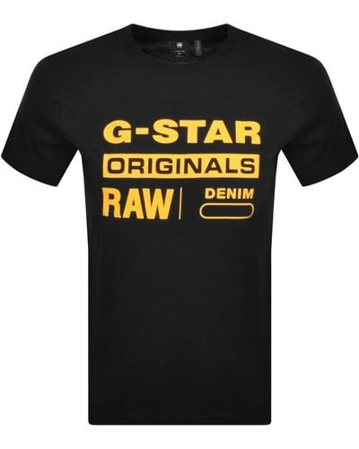 G-Star RAW Raw Logo T Shirt - Black
