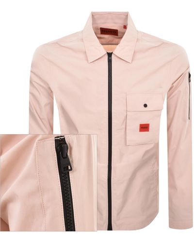 HUGO Emmond Overshirt Jacket - Pink