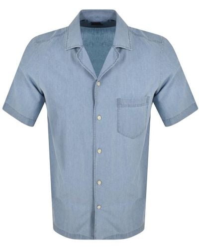 BOSS Boss Rayer Short Sleeved Shirt - Blue