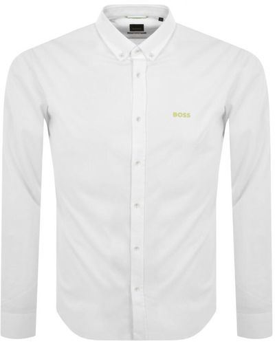 BOSS Boss Biado R Long Sleeved Shirt - White