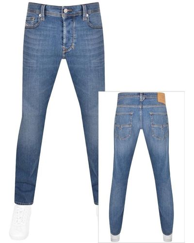 DIESEL Larkee Beex Mid Wash Jeans - Blue