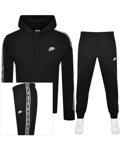 Nike Standard Fit Logo Tracksuit - Black