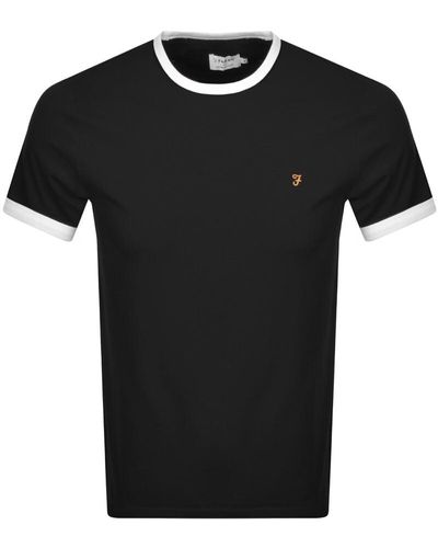 Farah Groves Ringer T Shirt - Black