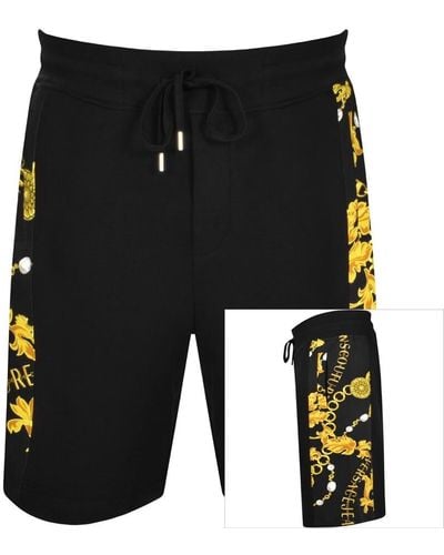 Versace Couture Chain Print Shorts - Black