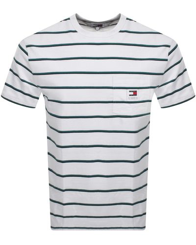 Tommy Hilfiger Easy Stripe T Shirt - Blue