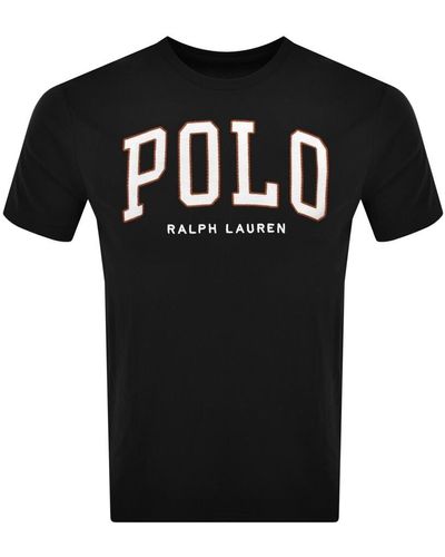 Ralph Lauren Logo Crew Neck T Shirt - Black