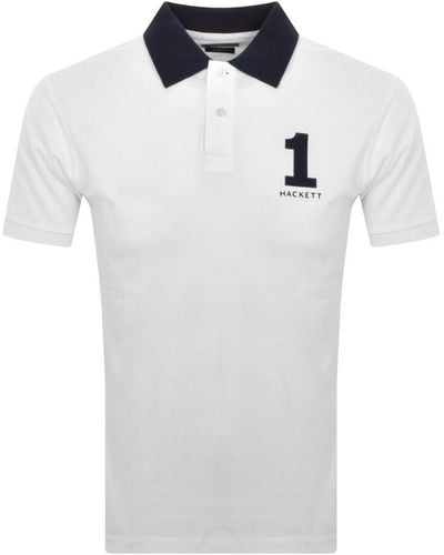 Hackett Polo T Shirt - White