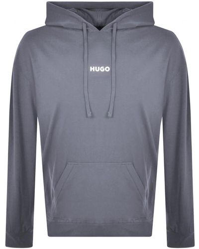 HUGO Lounge Linked Hoodie - Blue