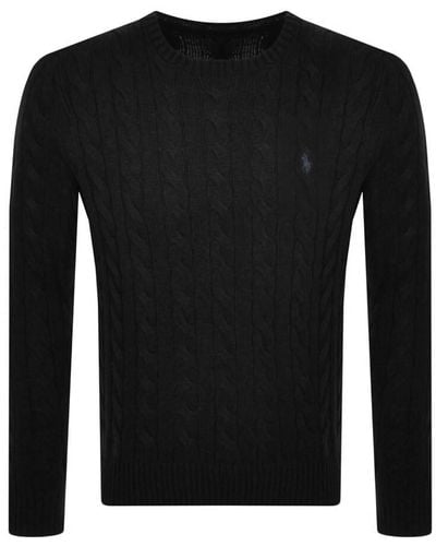 Ralph Lauren Cable Knit Sweater - Black