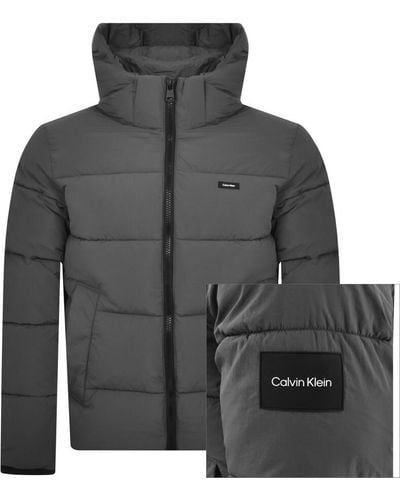 Calvin Klein Nylon Puffer Jacket - Grey