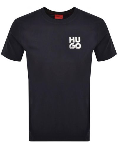 HUGO Detzington241 T Shirt - Blue