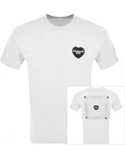 Carhartt Heart Bandana T Shirt - White