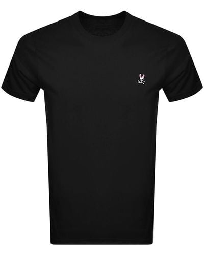 Psycho Bunny Classic Crew Neck T Shirt - Black