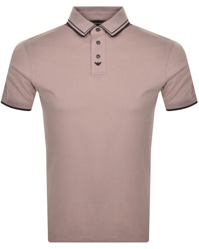 Armani Emporio Short Sleeved Polo T Shirt - Grey