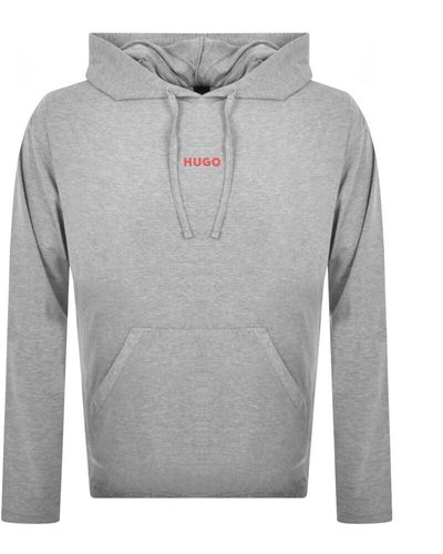 HUGO Lounge Linked Hoodie - Gray