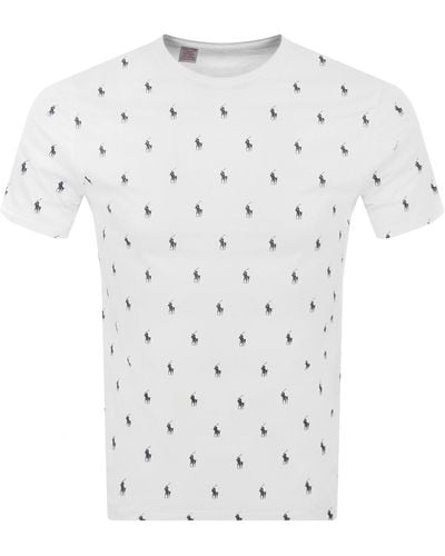 Ralph Lauren Logo Crew Neck T Shirt - White