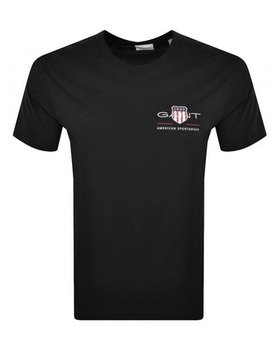 GANT Original Archive Shield T Shirt - Black