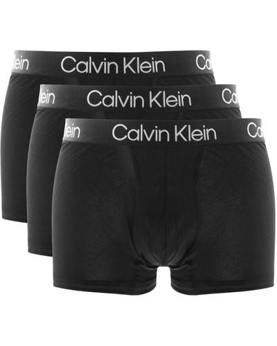 Calvin Klein Underwear 3 Pack Trunk in Black for Men