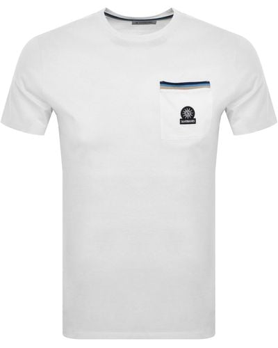 Sandbanks Badge Pocket T Shirt - White