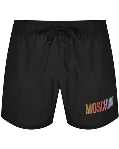 Moschino Logo Swim Shorts - Black