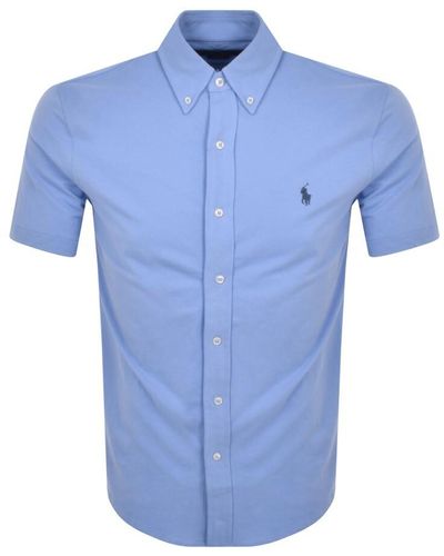 Ralph Lauren Featherweight Short Sleeve Shirt - Blue