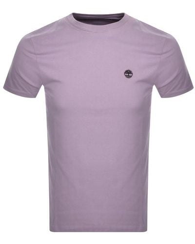 Timberland Logo T Shirt - Purple