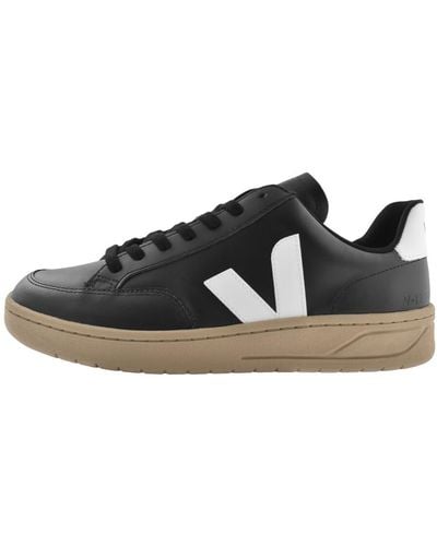 Veja V 12 Leather Sneakers - Black