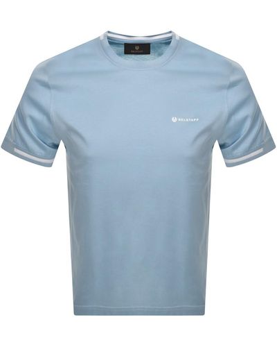 Belstaff Short Sleeve Logo T Shirt - Blue
