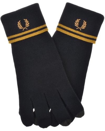 Fred Perry Merino Wool Gloves - Blue