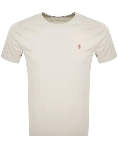 Ralph Lauren Crew Neck Slim Fit T Shirt - White