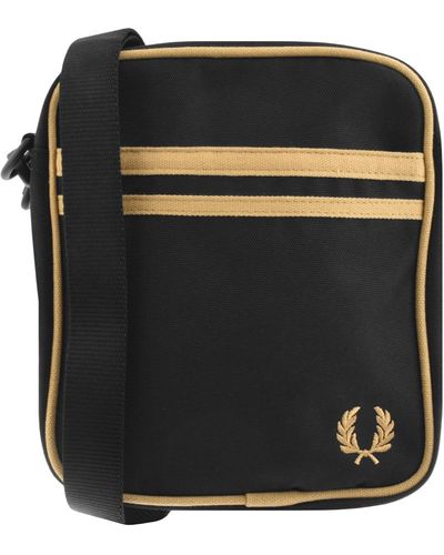 Fred Perry Twin Tipped Side Bag - Black