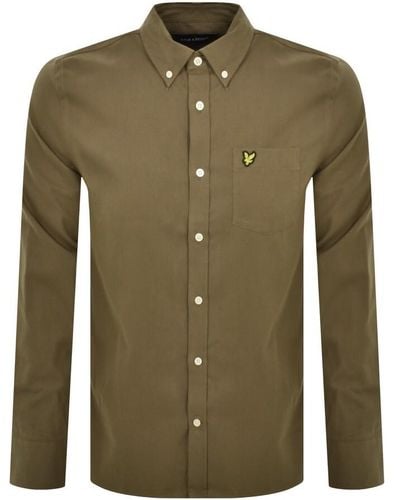 Lyle & Scott Flannel Long Sleeve Shirt - Green