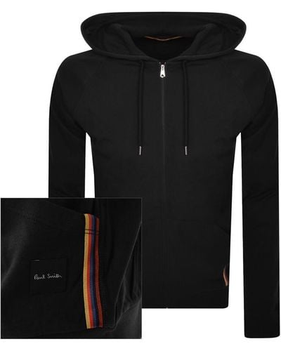 Paul Smith Lounge Full Zip Hoodie - Black