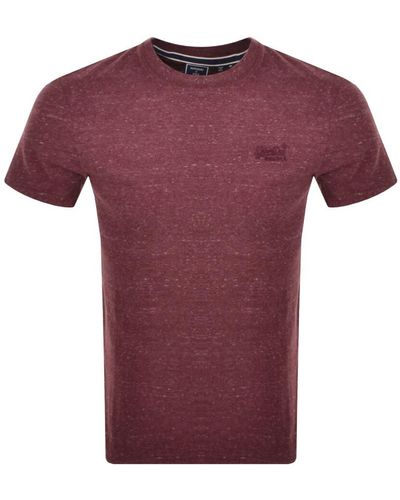 Superdry Short Sleeved T Shirt - Purple