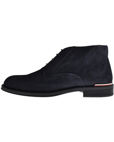 Tommy Hilfiger Classic Suede Boots - Blue