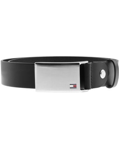 Tommy Hilfiger Ettore Men Leather Non Reversible Belt - Black: Buy