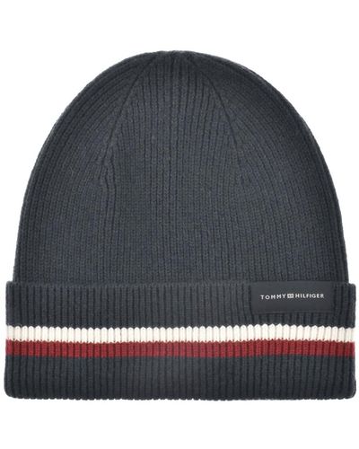 Tommy Hilfiger Essential Flag Beanie Hat - Grey