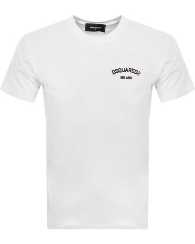 DSquared² Regular Fit T Shirt - White