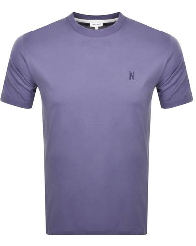 Norse Projects Logo T Shirt - Purple