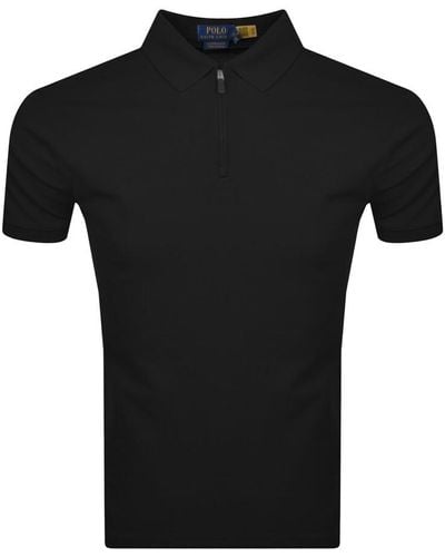 Ralph Lauren Slim Fit Polo T Shirt - Black