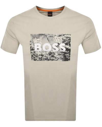 BOSS Boss Te Building T Shirt - Grey