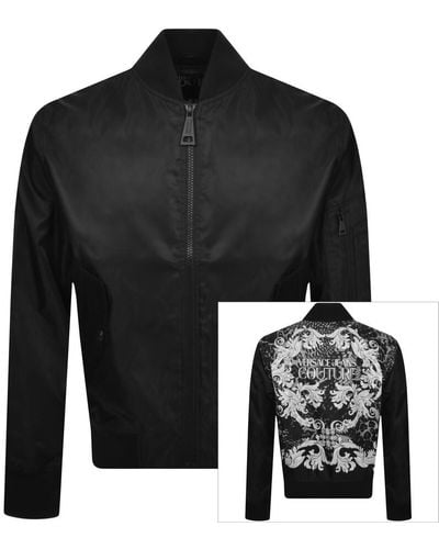 Versace Couture Nylon Animalier Jacket - Black