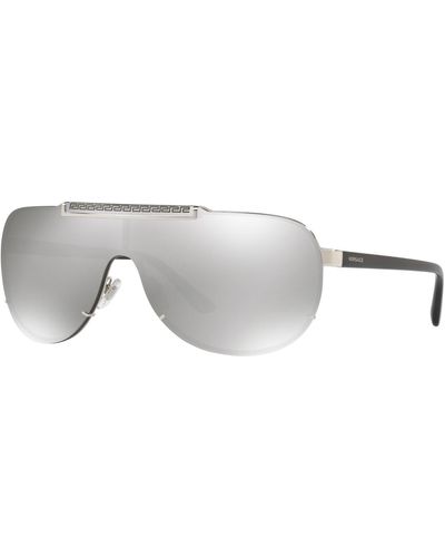 Versace Versace 2140 Visor Sunglasses - Metallic