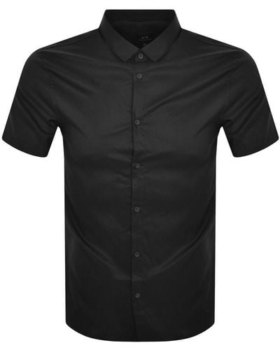 Armani Exchange Short Sleeved Shirt - Black