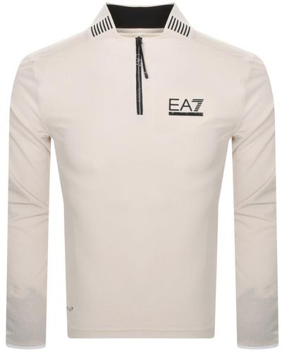 EA7 Emporio Armani Long Sleeved T Shirt - Natural