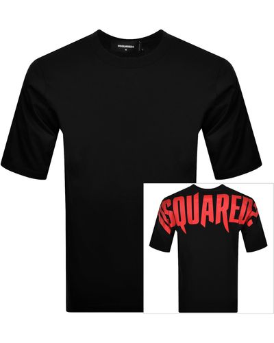 DSquared² Loose Fit T Shirt - Black