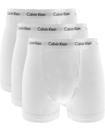 Calvin Klein Underwear 3 Pack Trunks - White